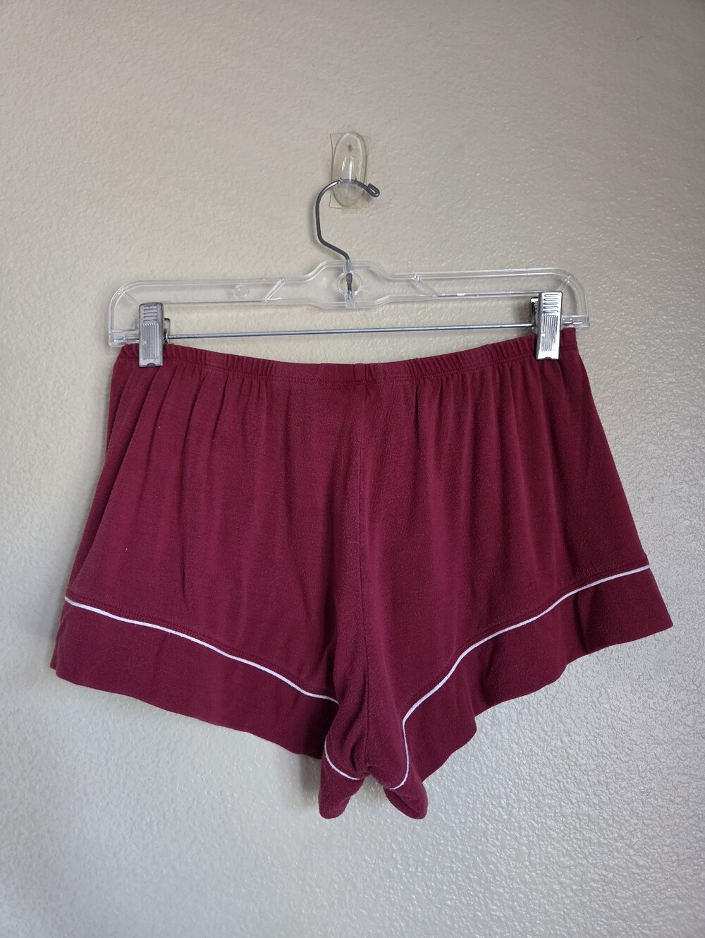 eberjey gisele tencel modal relaxed short PJ set bordeaux size S - Picture 9 of 9